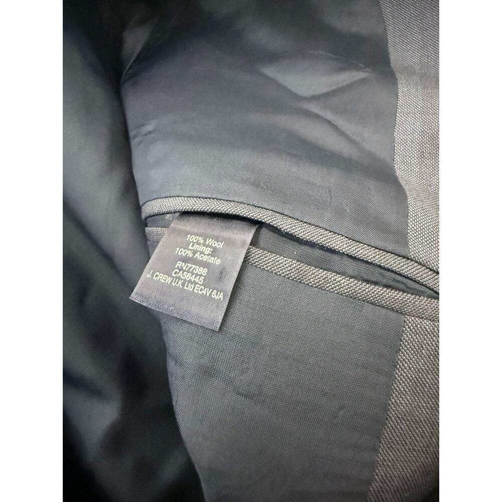 J. Crew Thompson Wool Men 40R Blue 2 Button Double Vent Sportscoat Tuxedo Suit - Picture 7 of 9